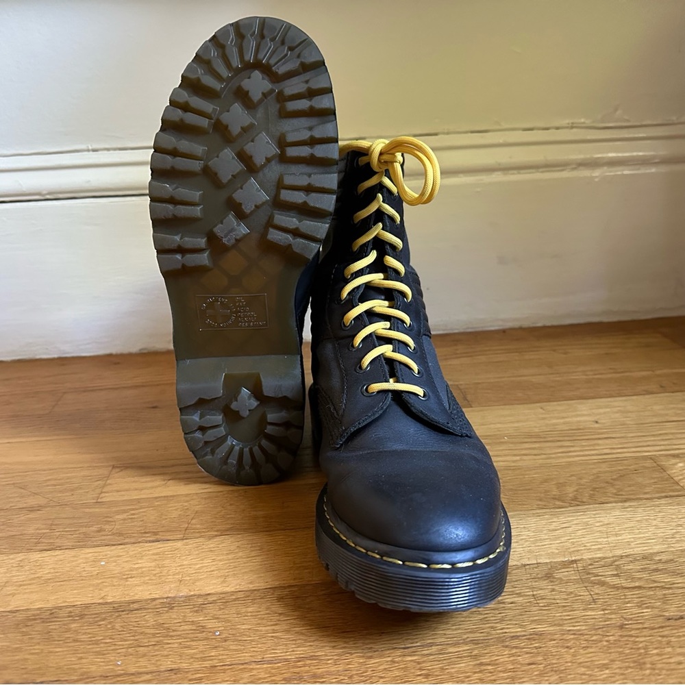 ⚡️DOC Dr. Martens Black Baden Moto 1490 Boots UNISEX UK8 EU42 US: M9 W10 - Picture 5 of 8